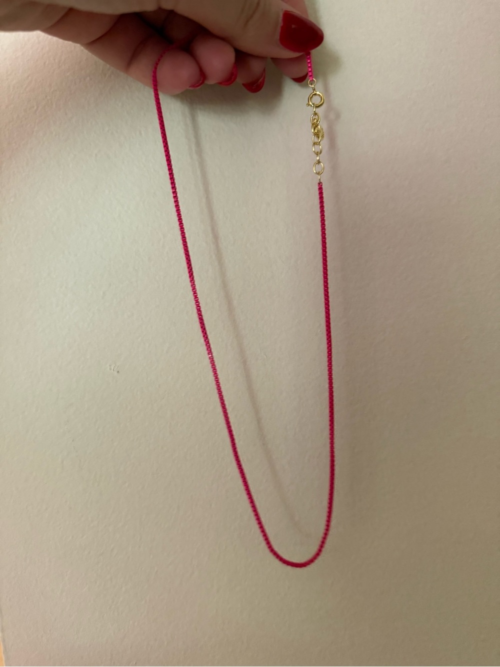 Gorjana Neon Pink Chain